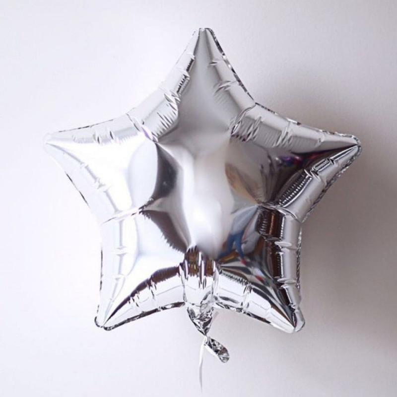 Balloon foil "Star" silver, standart