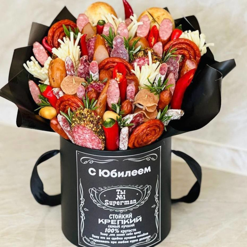 A bouquet of products for a man, standart