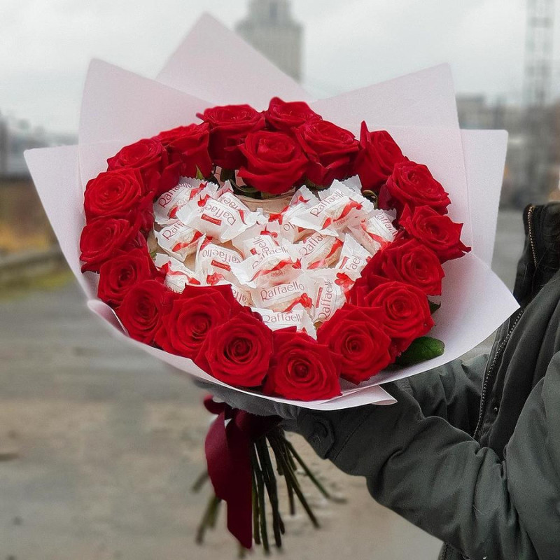 Big bouquet of red roses - Sweet heart, standart