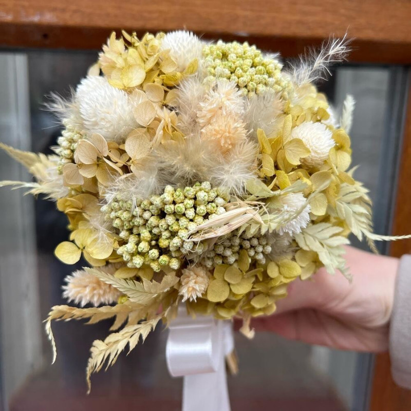 Bridal bouquet of dried flowers Love forever, standart