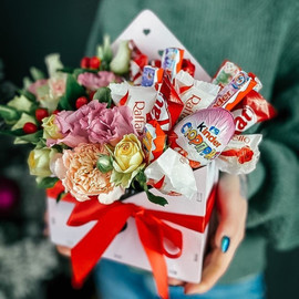 Flowers with a sweet present