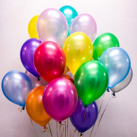 20 metallic helium balloons