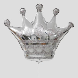 Шар фигура корона серебрянная