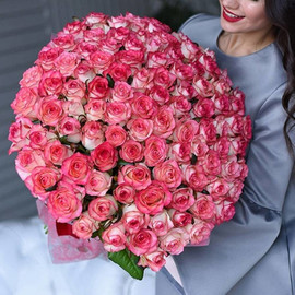 Bouquet of 101 Jumilia roses (60cm)