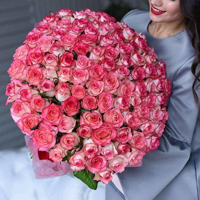 Bouquet of 101 Jumilia roses (60cm), standart