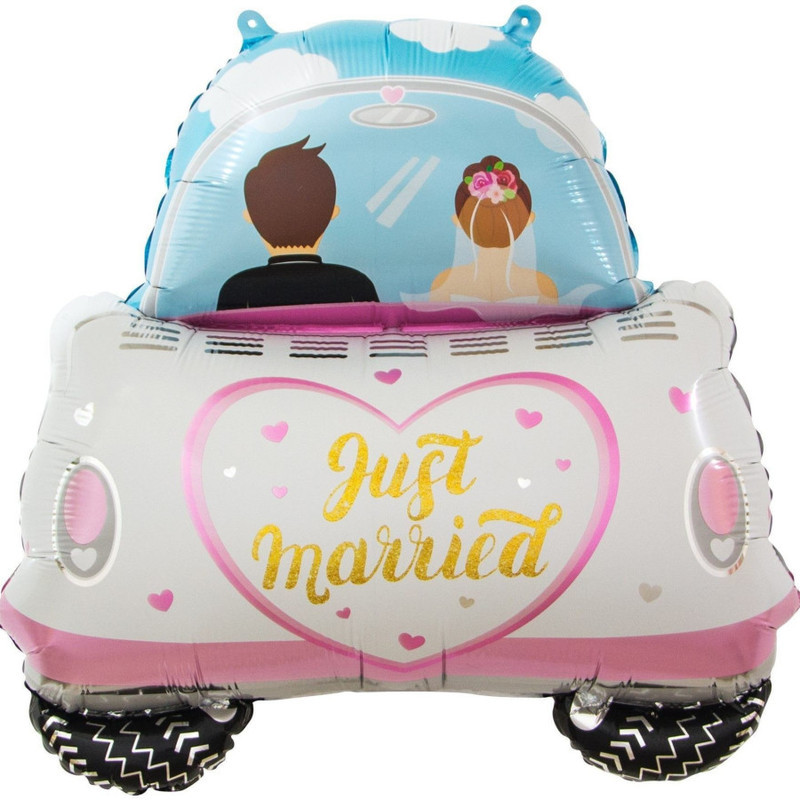 Ball figure car newlyweds wedding car, standart