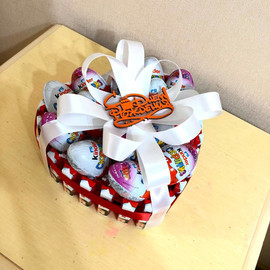 Sweet gift chocolate cake