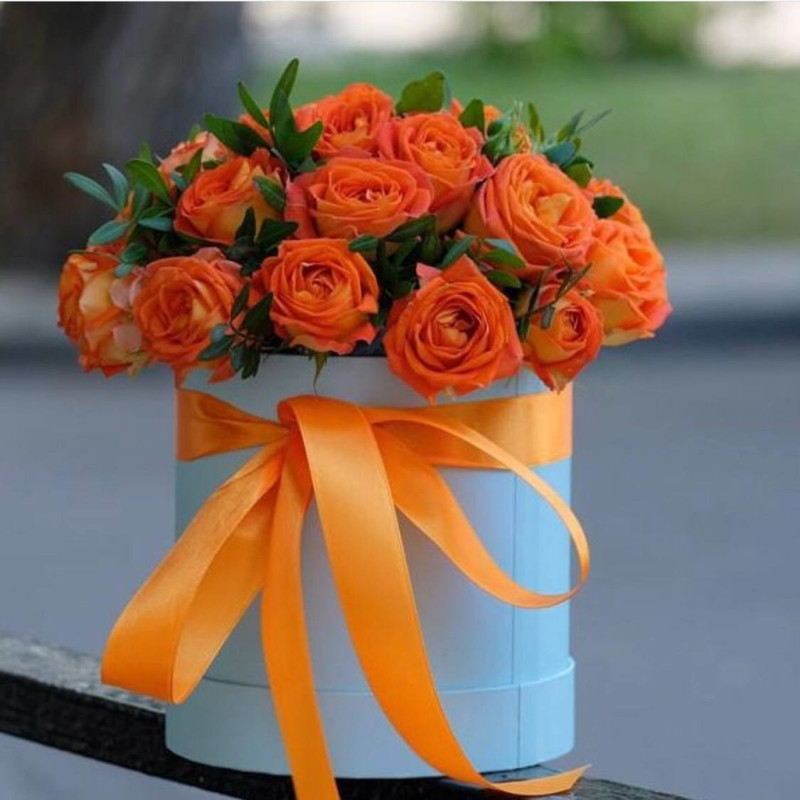 Букет оранжевых роз, стандартный