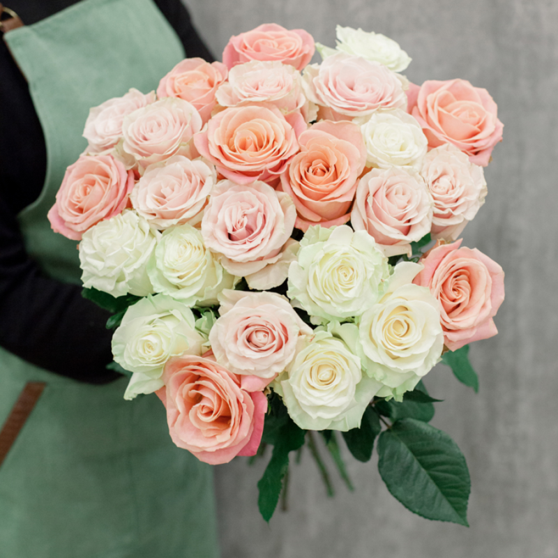 Bouquet of 25 roses Ecuador 60 cm, standart