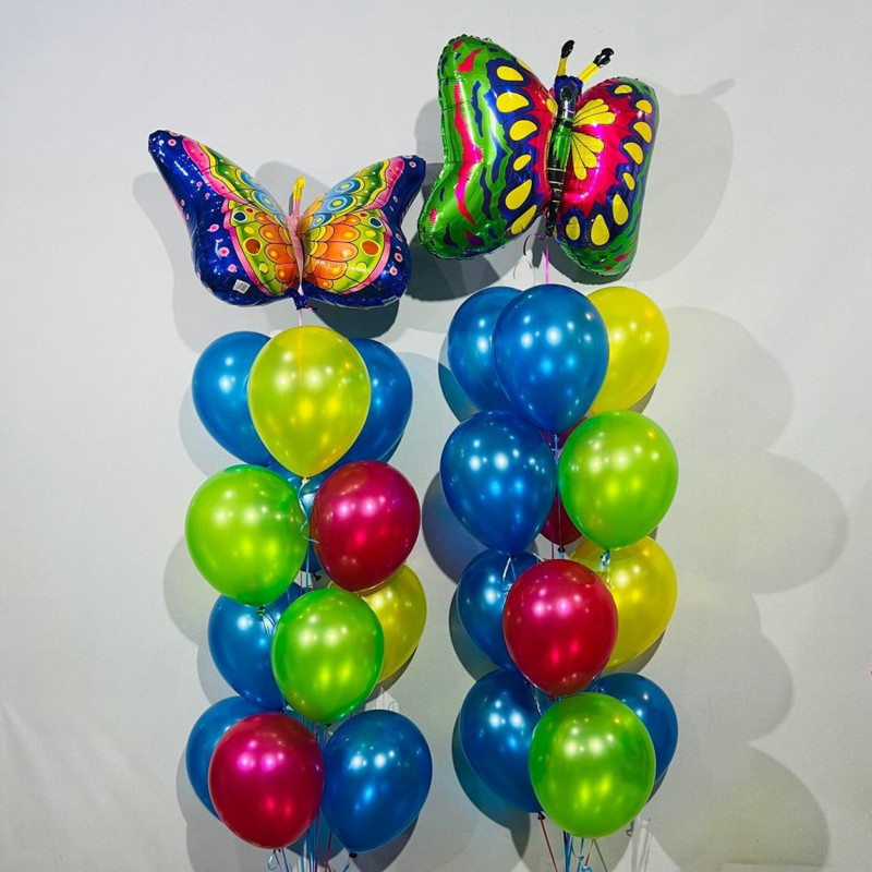Balloons with butterflies, standart