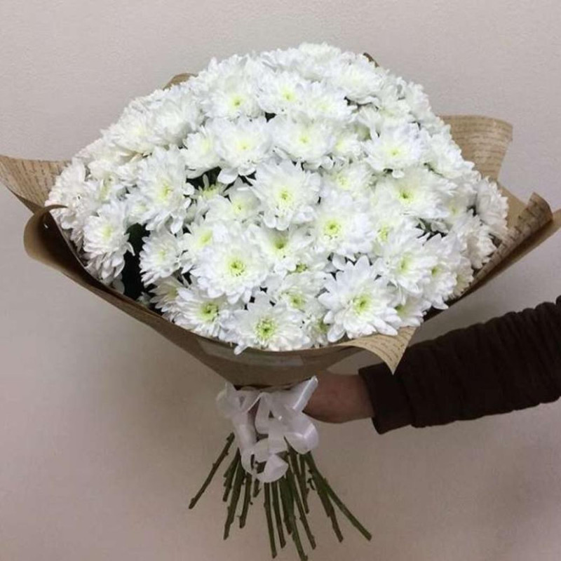 Bouquet of 25 chrysanthemums, standart