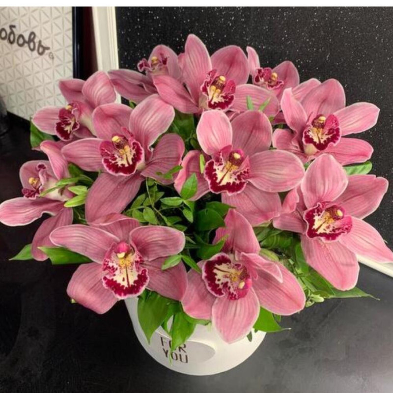 Flowers in a box "Princess Orchid", standart