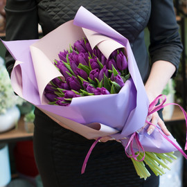 Bouquet of tulips "Milka"