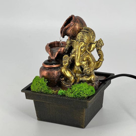 Tabletop Ganesha fountain with jugs
