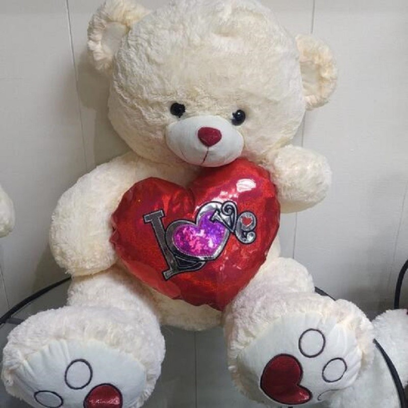 Мягкая игрушка "Медведь с сердцем", стандартный