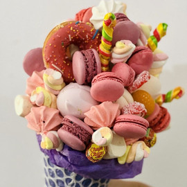 Sweet bouquet in a cone