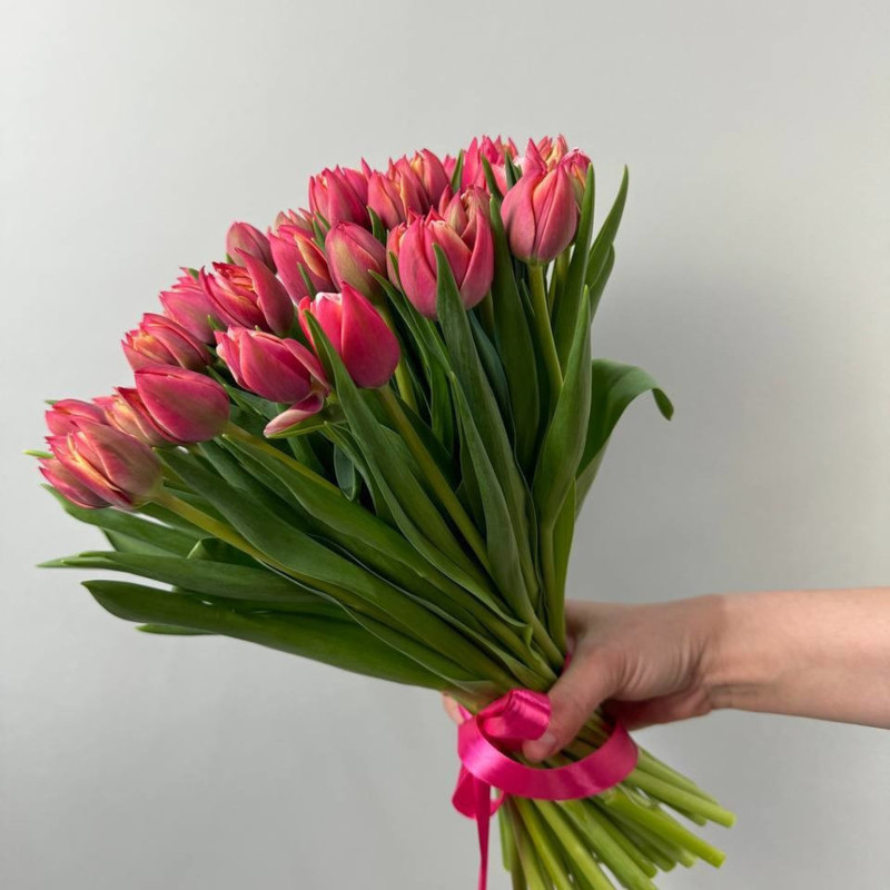 Bouquet of 51 peony tulips, standart