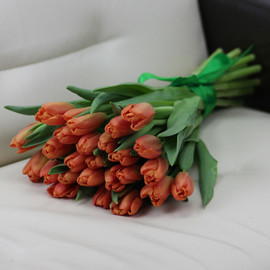 Букет «25 оранжевых тюльпанов»