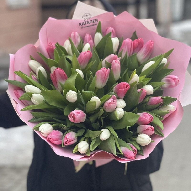 Bouquet of 51 tulips, standart