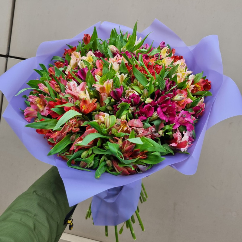Bouquet of 49 mix Alstroemeria, standart