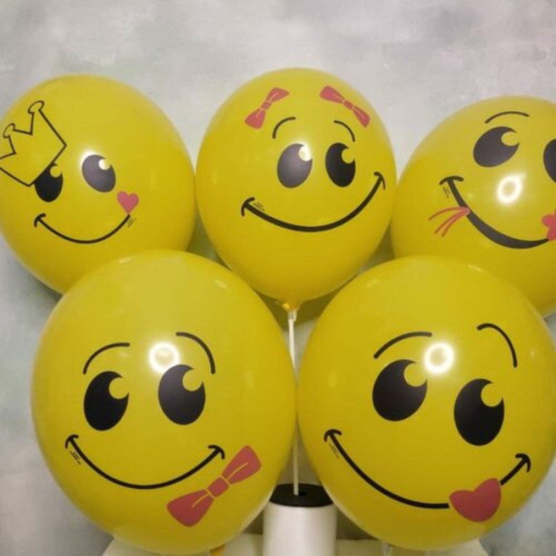 "Set of Balloons 5 pcs "Smilies"", standart