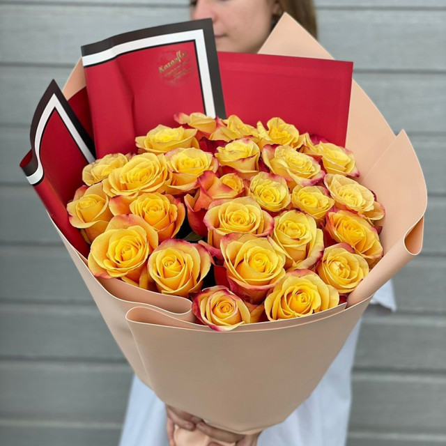Букет цветов из эквадорских роз, стандартный