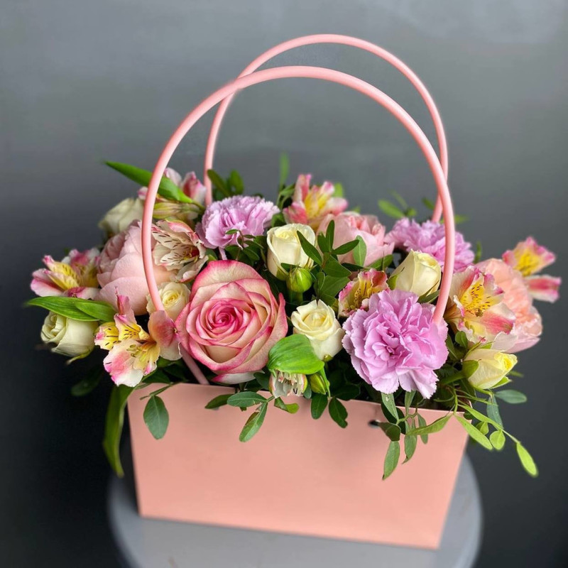 Handbag with flowers, standart