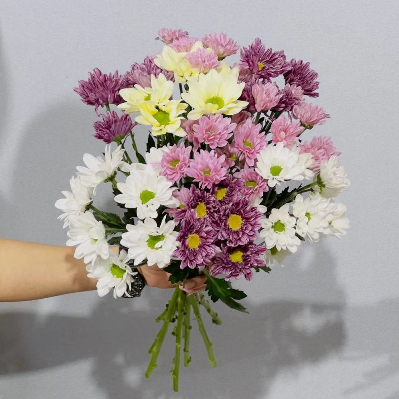 Bouquet of 9 spray chrysanthemums, standart