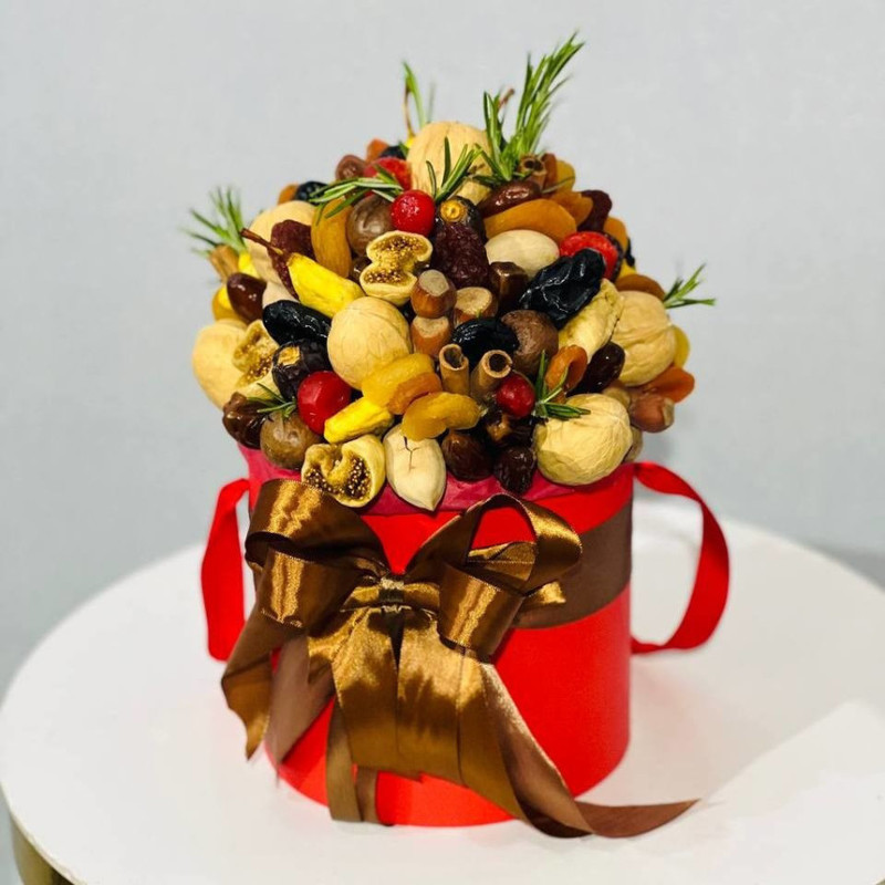 Gift bouquet of nuts and dried fruits for the teacher, standart