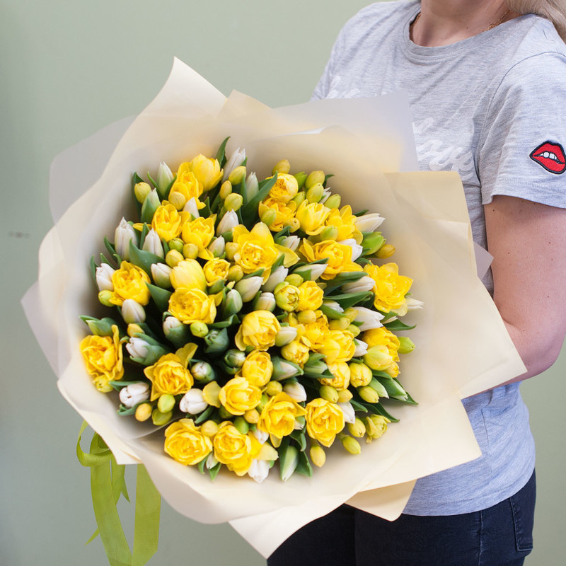 Bouquet of flowers "Golden perl", standart