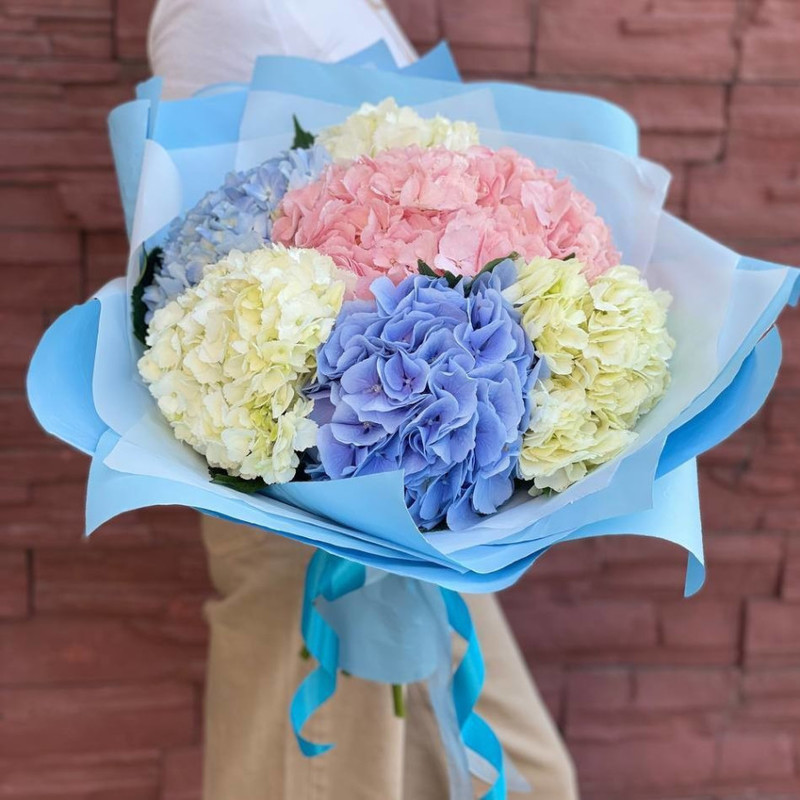 Bouquet with chic hydrangeas, standart