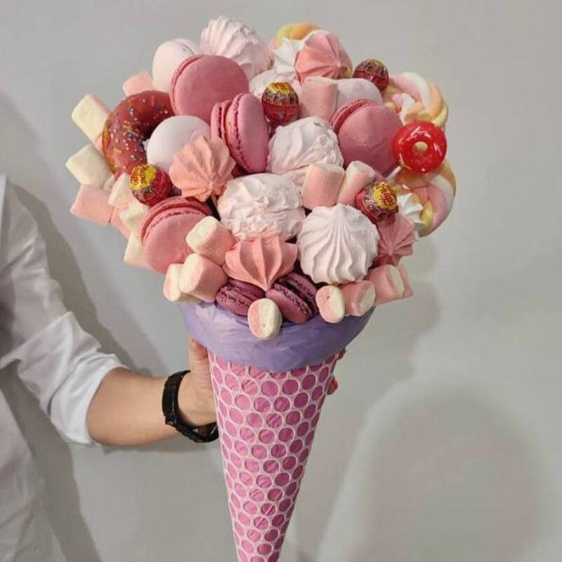 Bouquet of marshmallows in a cone, standart