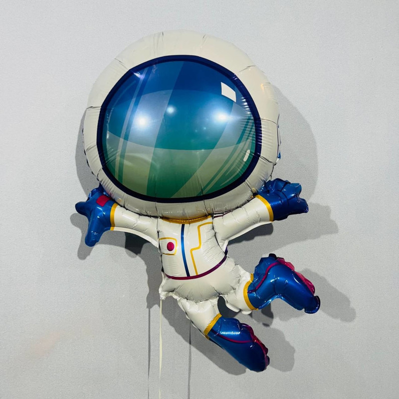 Шар фольгированная фигура космонавт, стандартный