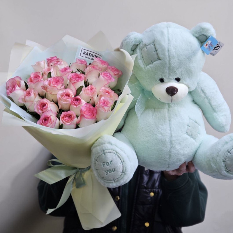 bouquet + bear, standart