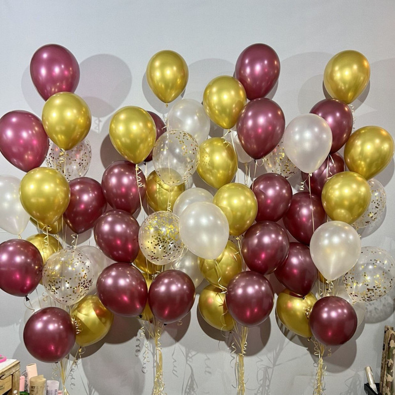60 helium balloons for the holiday, standart