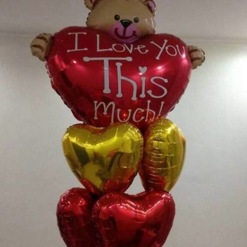 Набор шаров для любимой девушки на 14 февраля, стандартный