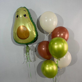 Гелиевые шары с фигурой авокадо