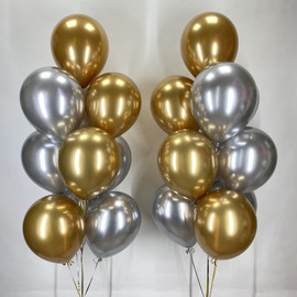Chrome gold and silver