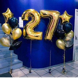 Composition of balloons with 2 numbers