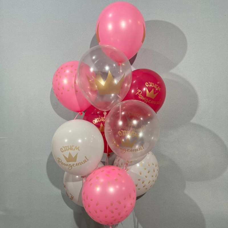 Helium balloons for birthday, standart
