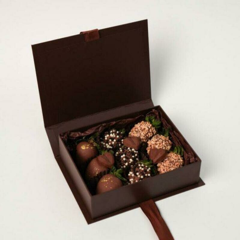 Набор с клубникой в шоколаде "Блаженство", стандартный