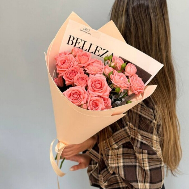 Букет из розы Барбадос 023, букет из роз барбадос