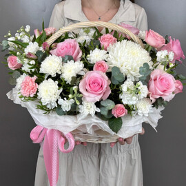 Цветочная корзина для мамы