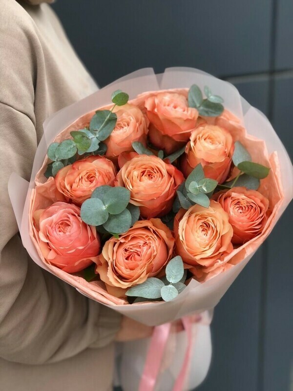 Букет с пионовидными розами, букет с пионовидными розами