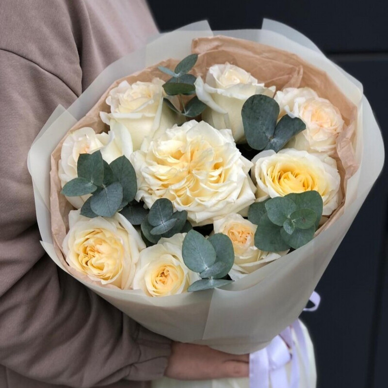 Букет с пионовидными розами, букет с пионовидными розами