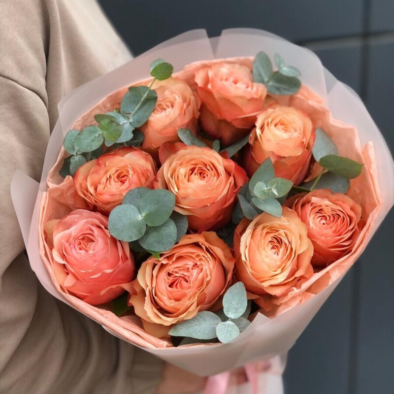 Букет с пионовидными розами, букет с пионовидными розами