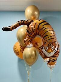 Воздушные шары Набор "Прыжок тигра"  (8 единиц  с гелием)