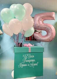 Воздушные шары Набор "В стране Маршмеллоу" с коробкой-сюрприз