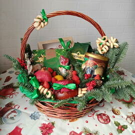 Конфетки - Бараночки  Подарочная корзина на Новый Год  Подарок на Новый год!