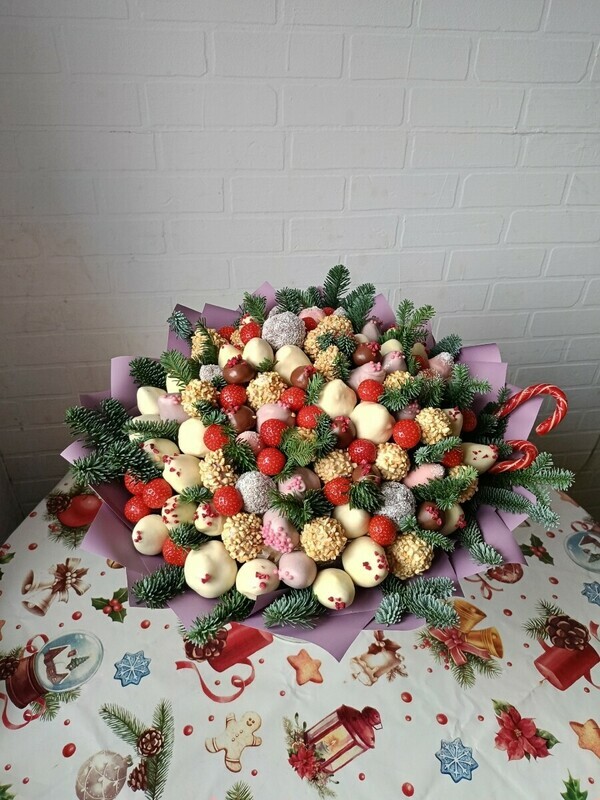 Букет с клубникой в Шоколаде., премиум